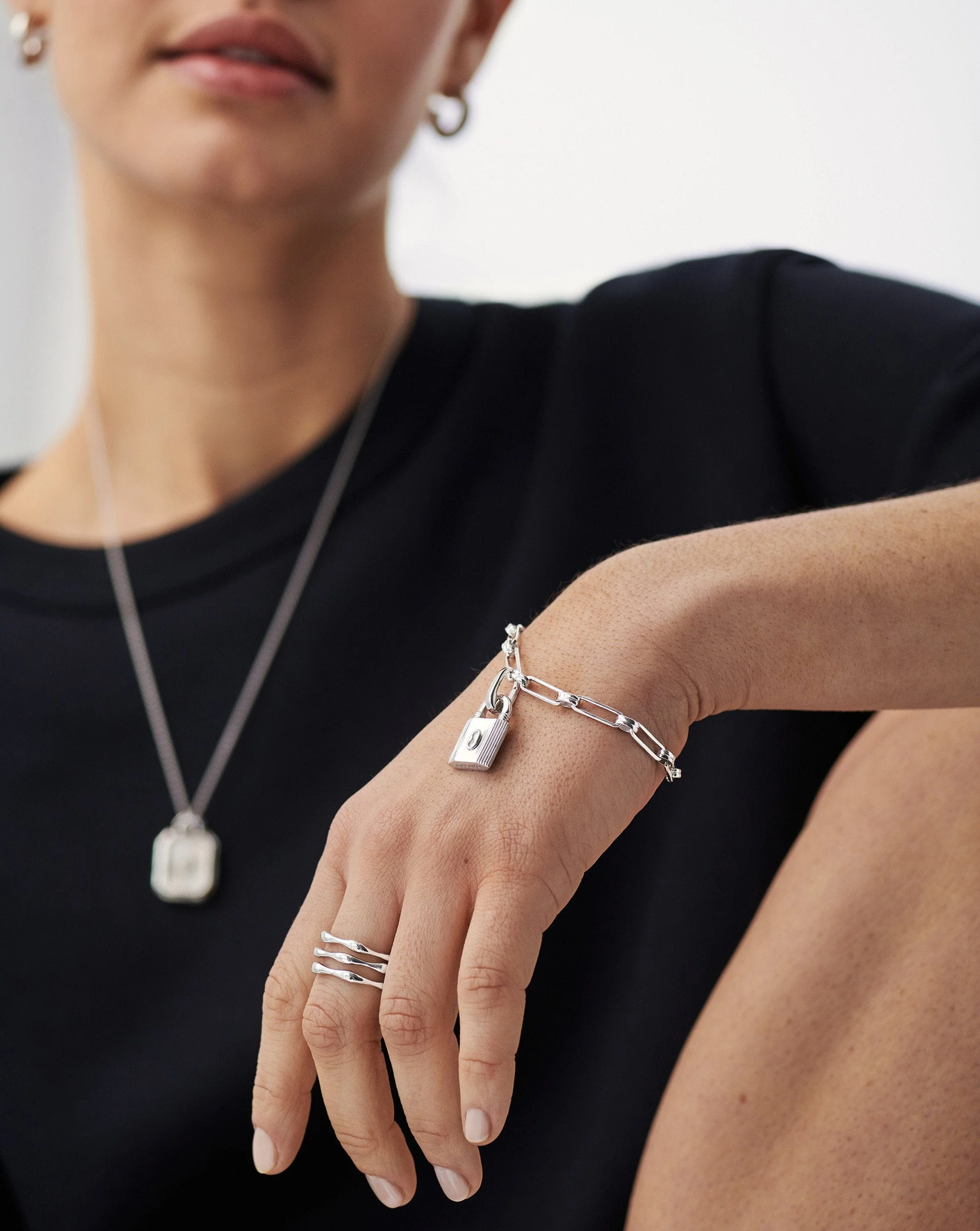 Aegis Chain Bracelet | Silver Plated - Image 3