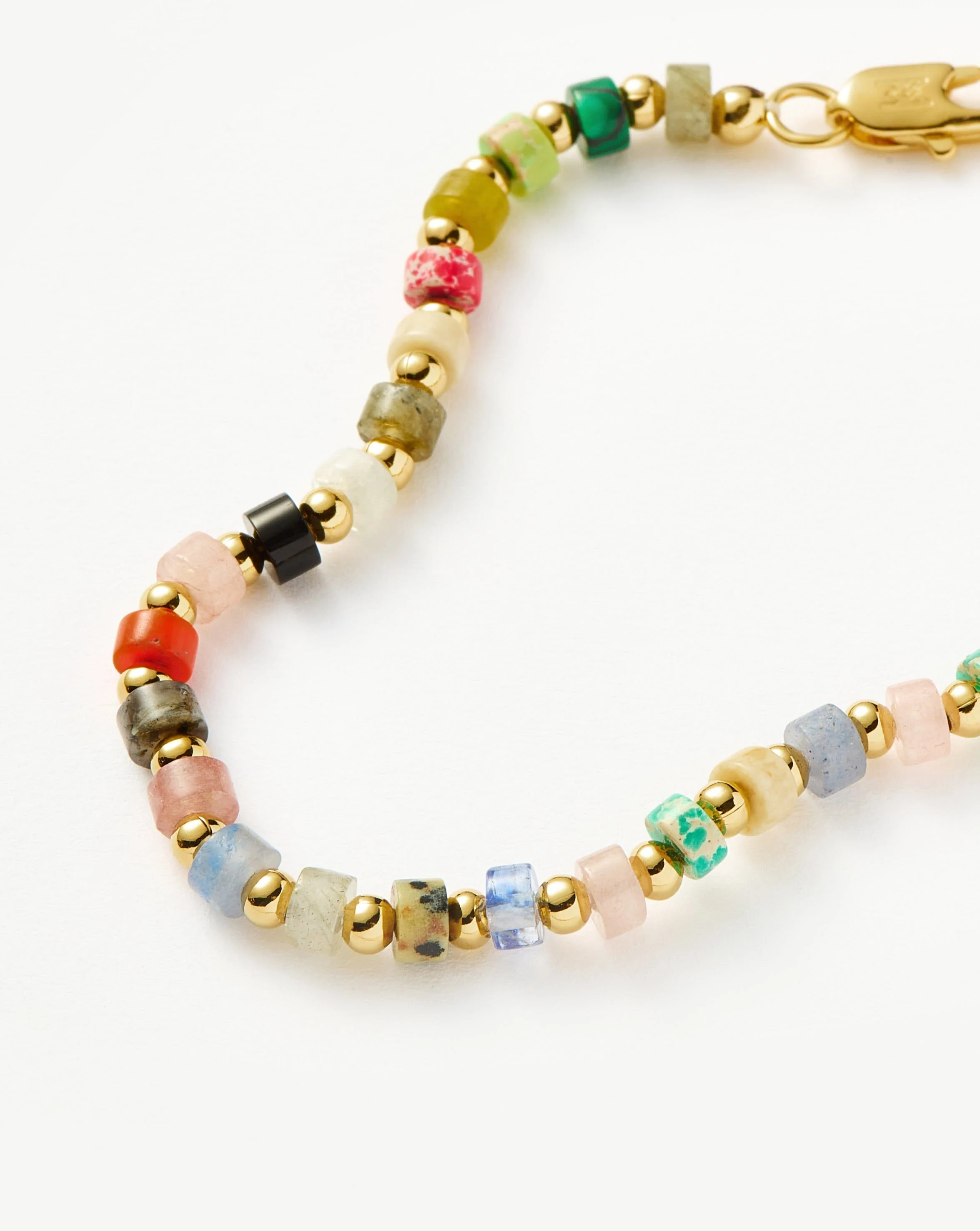 Beaded Bracelet | 18k Gold Plated/Multi Beaded - Image 4