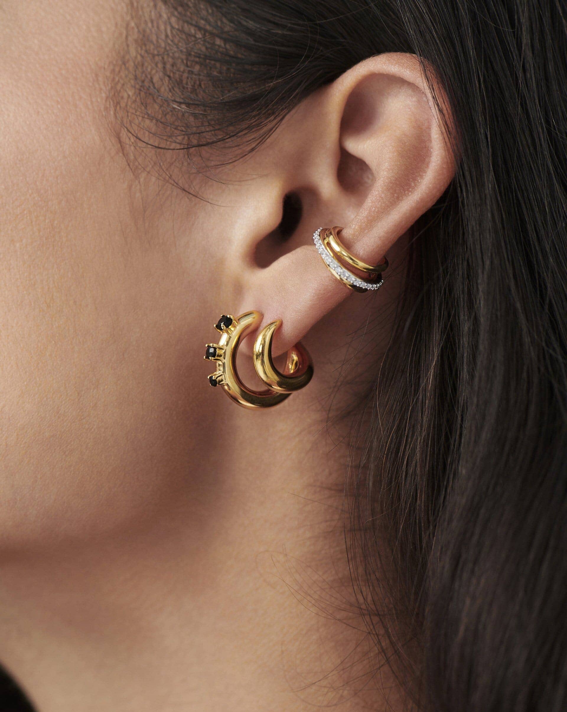 Celestial Pave Ear Cuff | 18k Gold Vermeil/Cubic Zirconia - Image 3