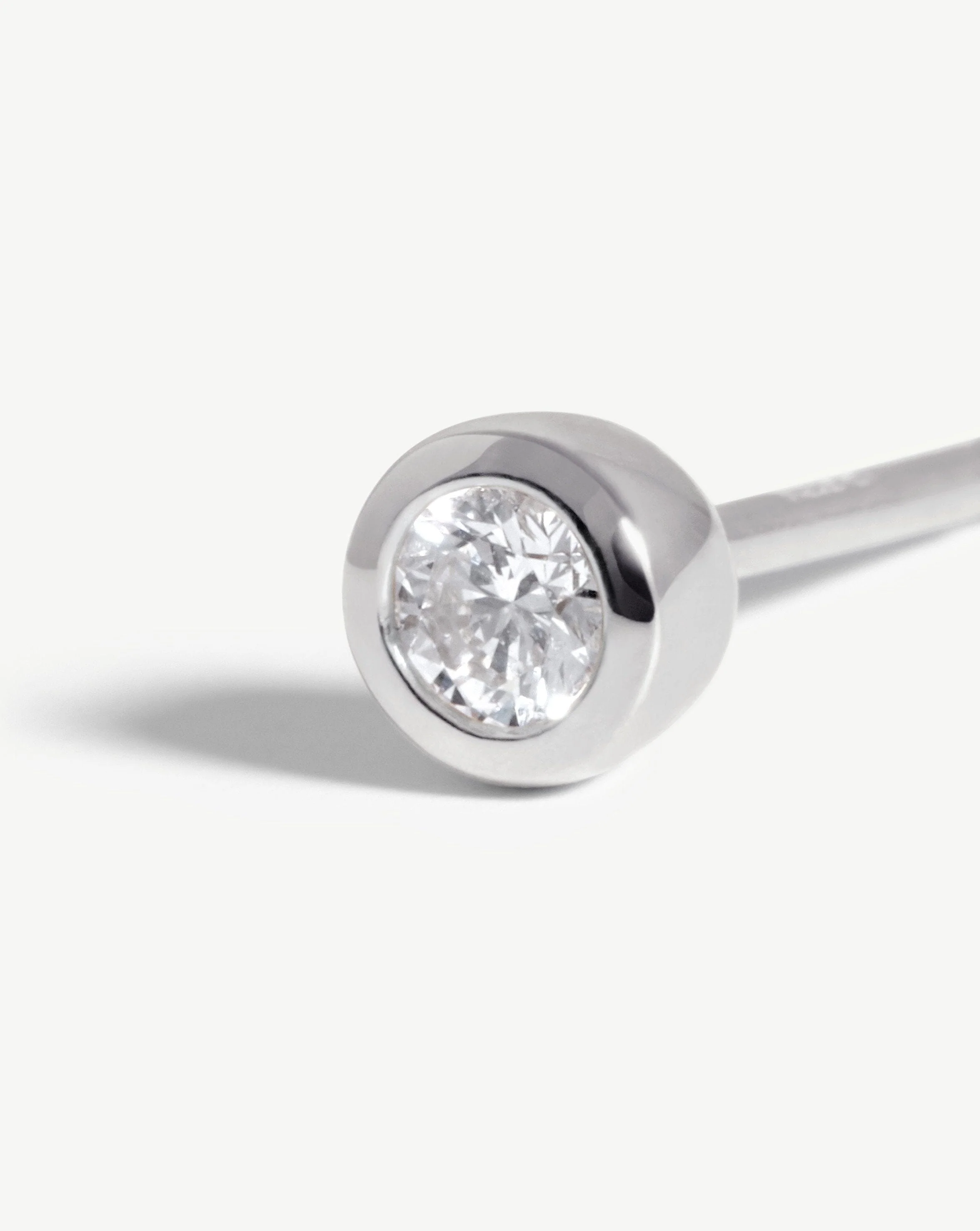 Solid Gold Classic Solitaire Stud Earrings - Image 4