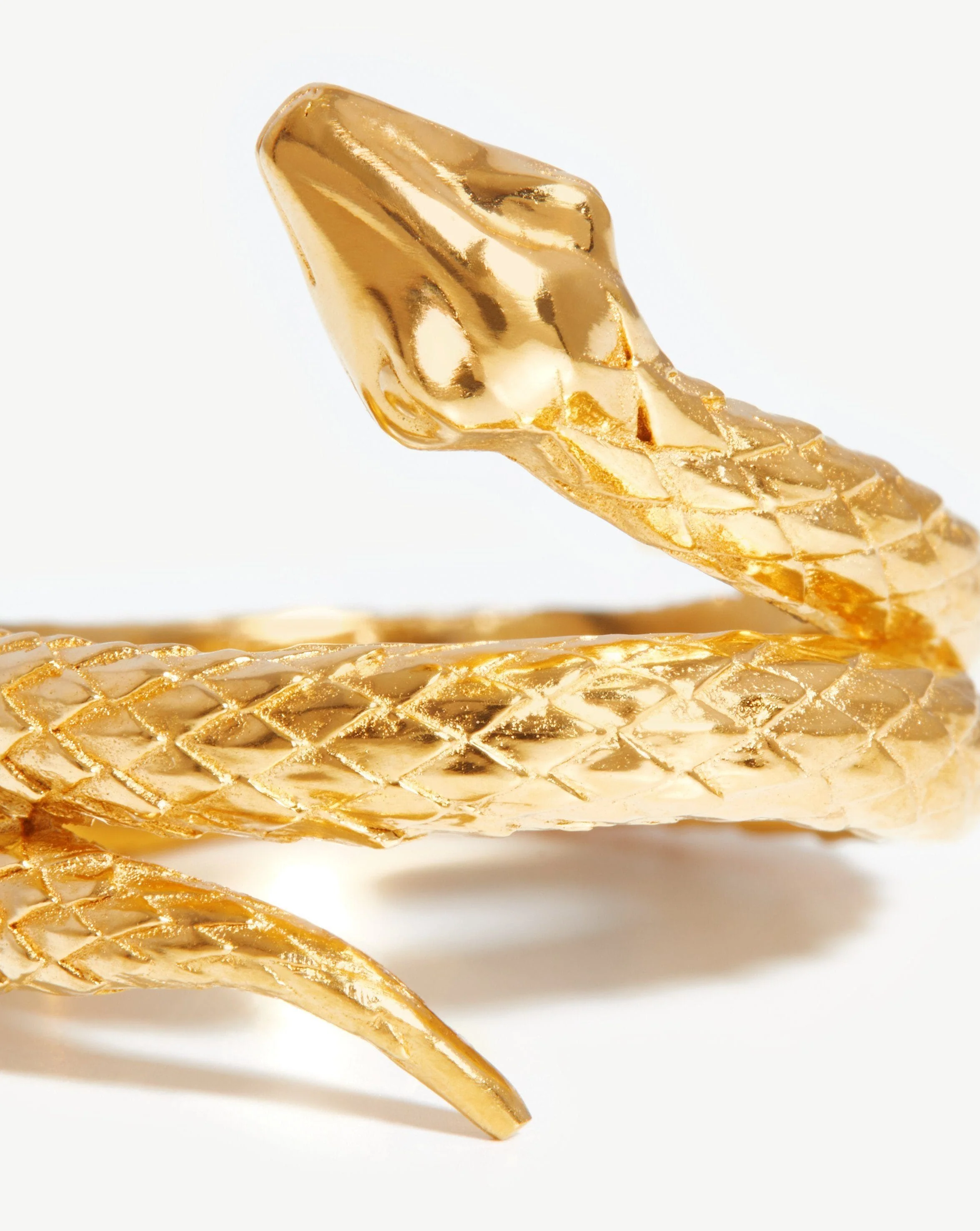 Harris Reed Coiled Serpent Ring | 18k Gold Plated - Image 4