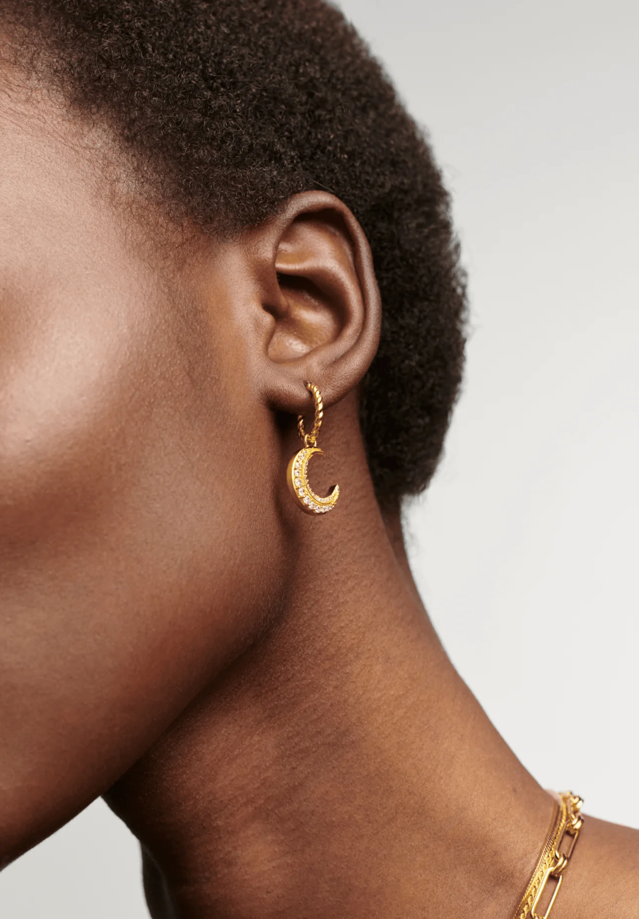Harris Reed Moonlight Charm Hoop Earrings - Image 3