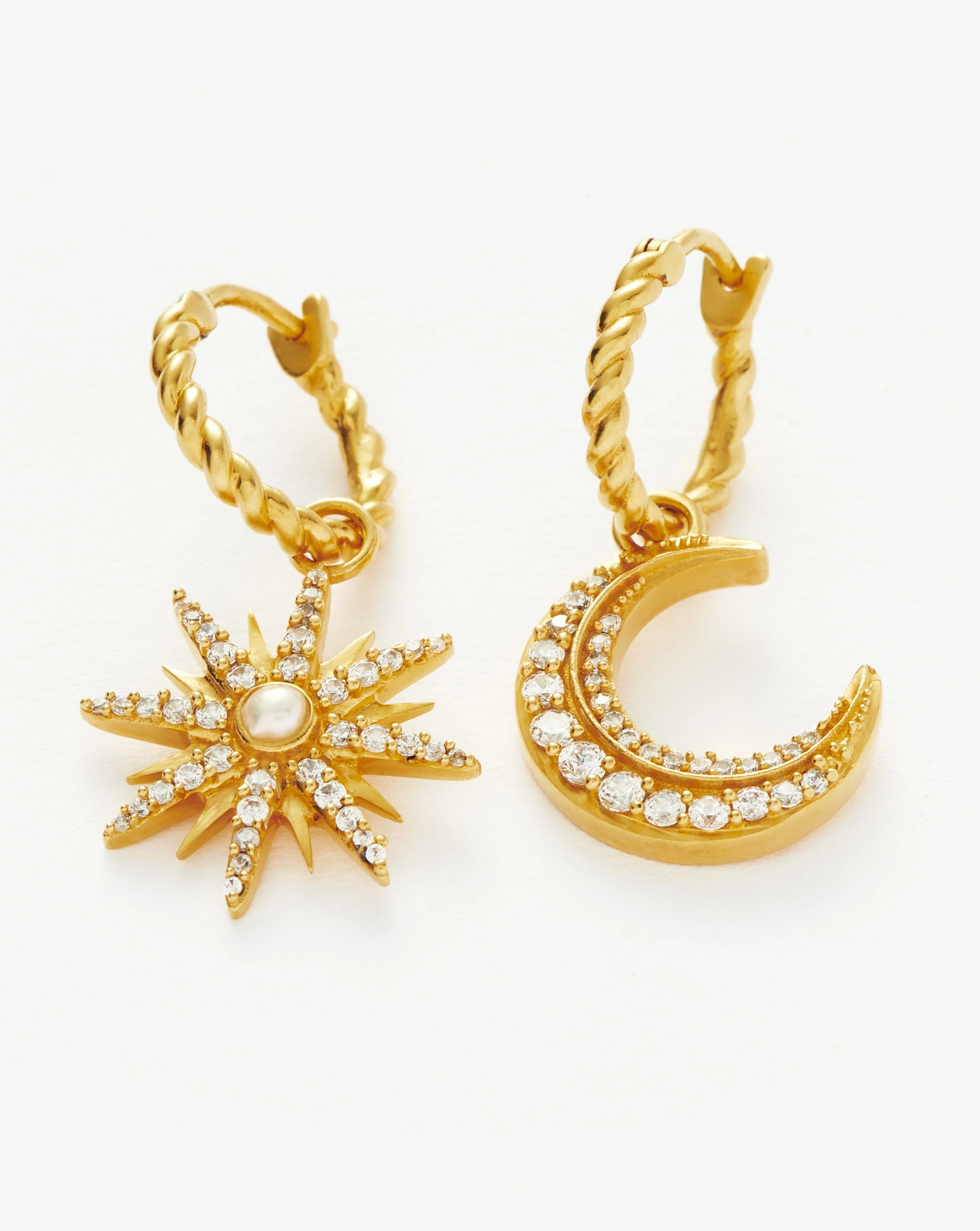 Harris Reed Moonlight Charm Hoop Earrings - Image 4