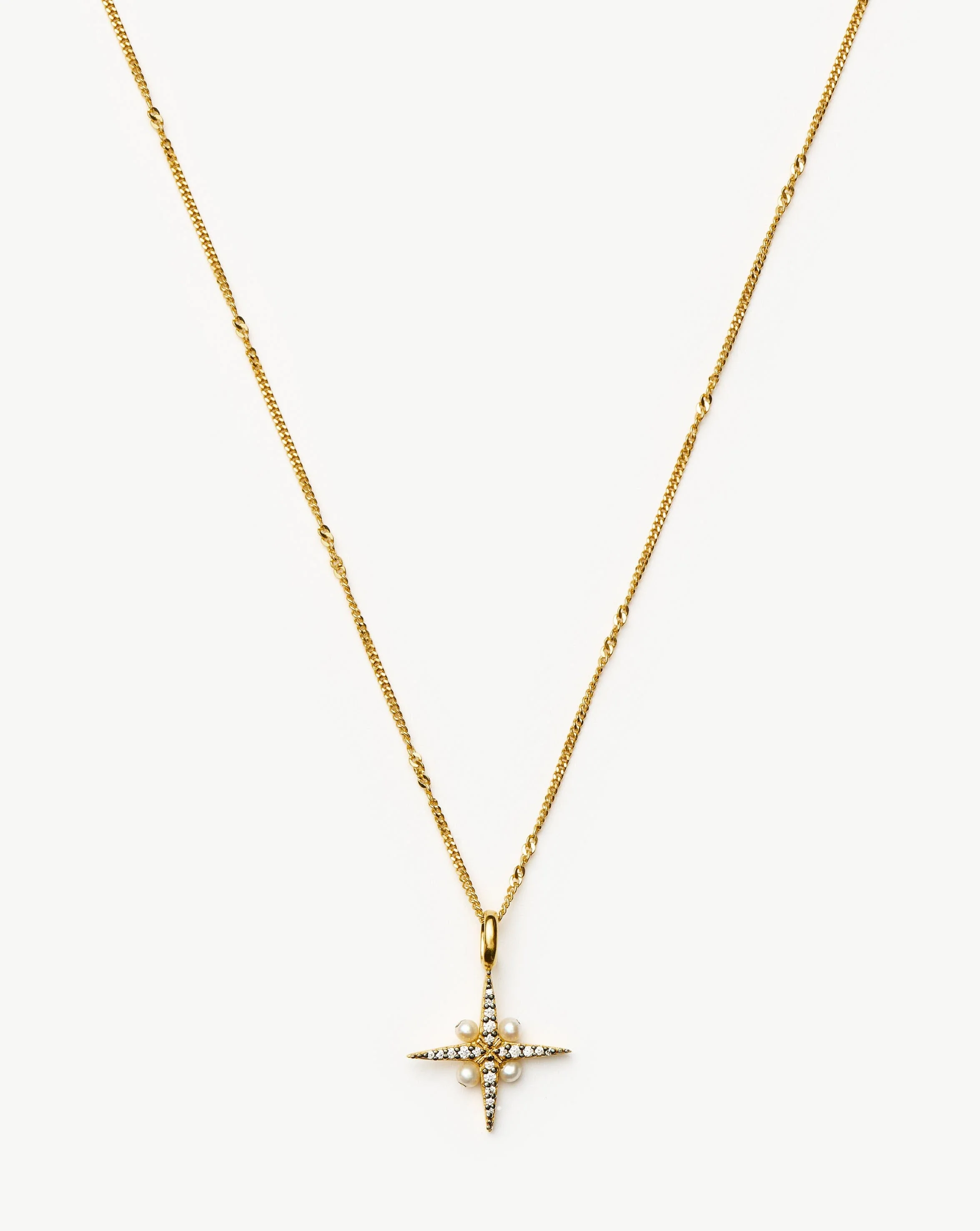 Harris Reed North Star Pearl Necklace | 18k Gold Vermeil/Pearl - Image 4