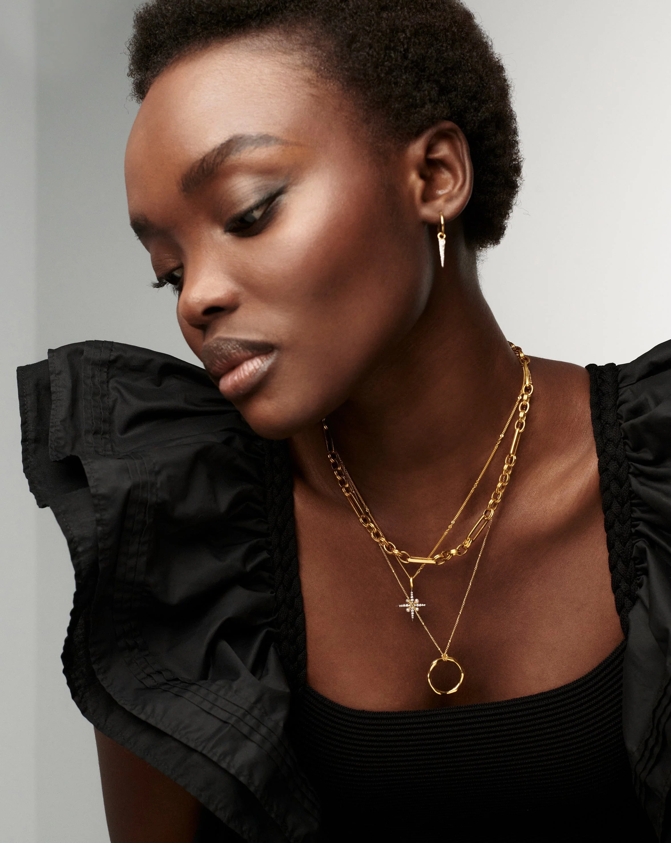 Harris Reed North Star Pearl Necklace | 18k Gold Vermeil/Pearl - Image 6