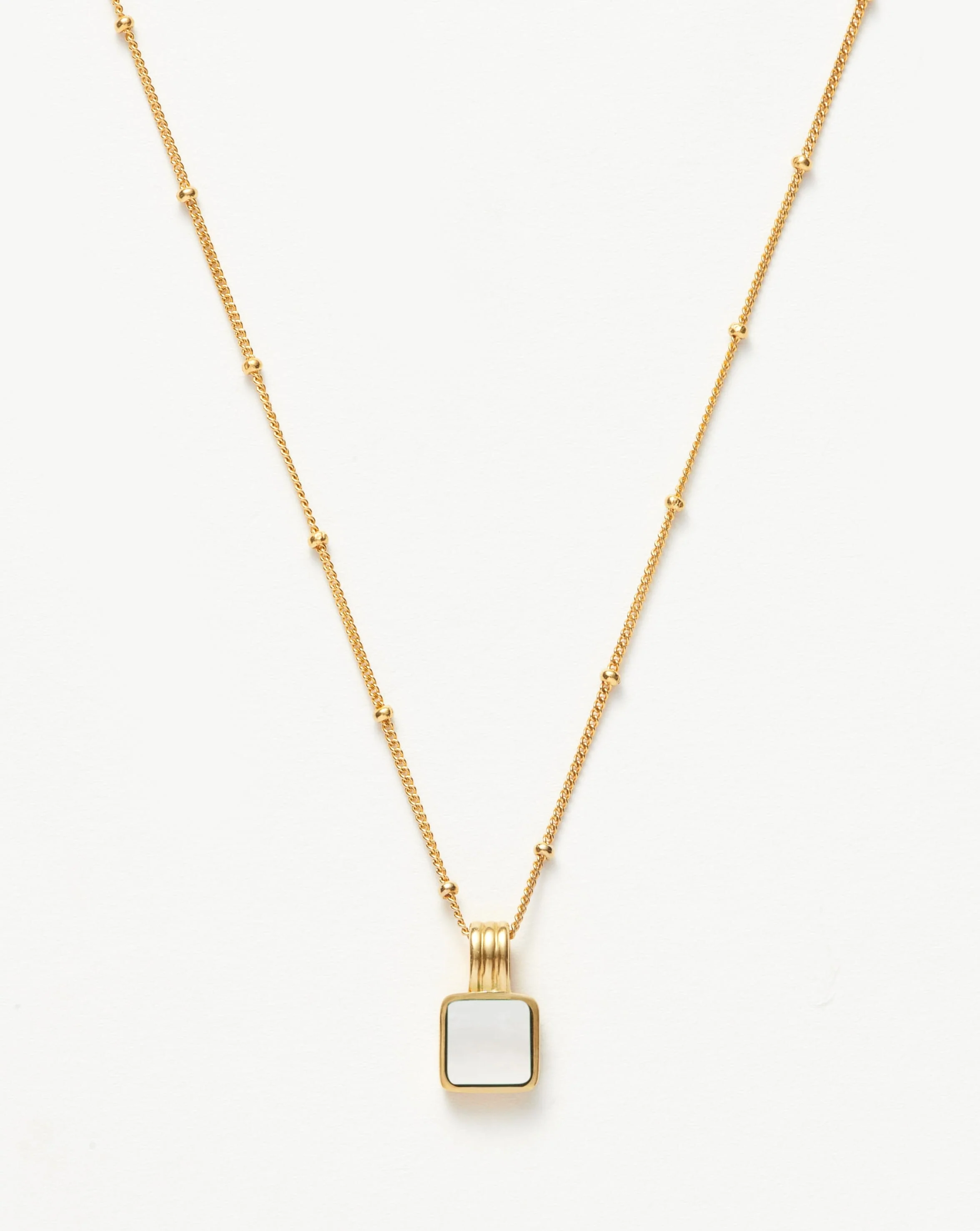 Lucy Williams Square Mother of Pearl Necklace - Image 4