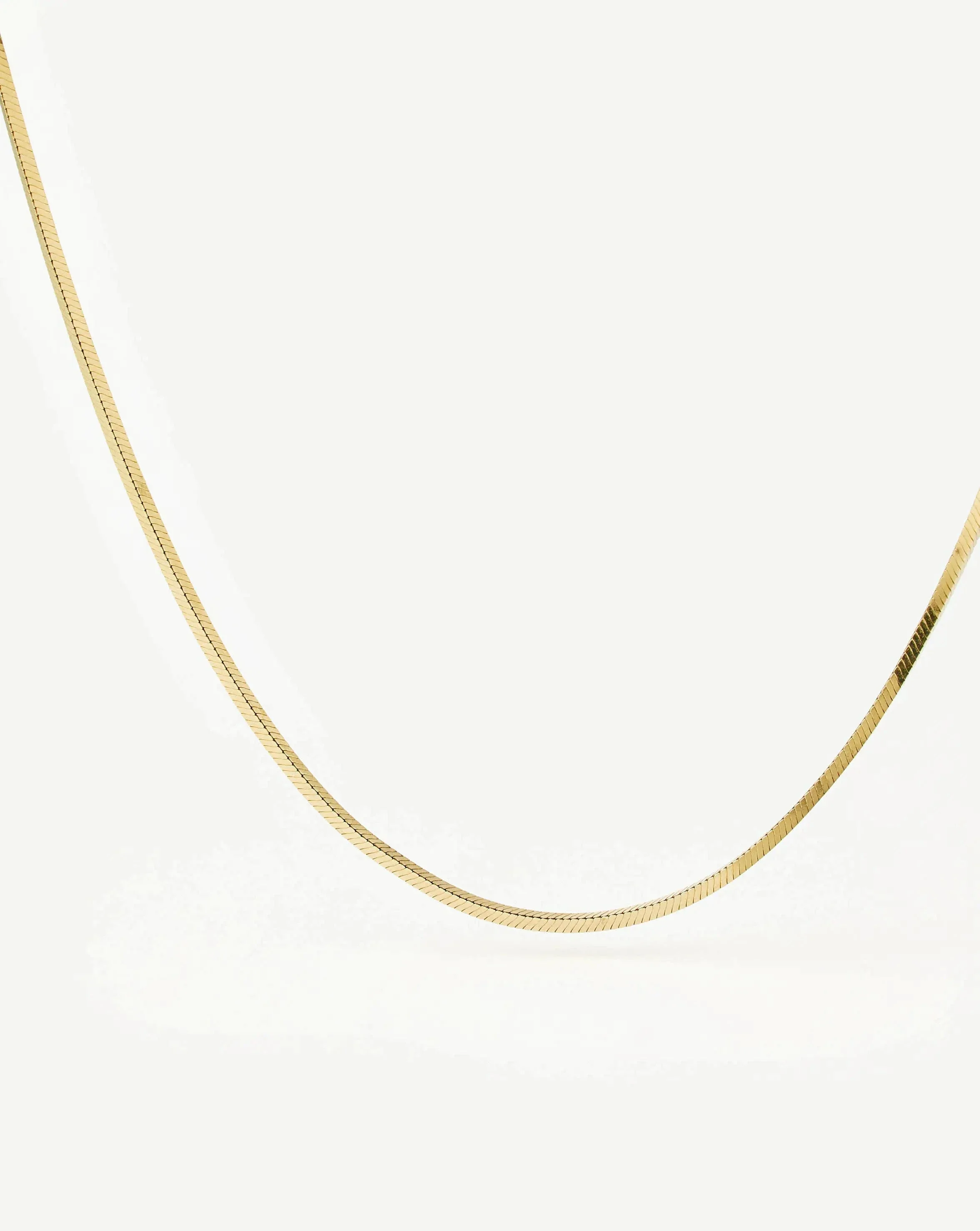 Lucy Williams Short Square Snake Chain Necklace - Image 8