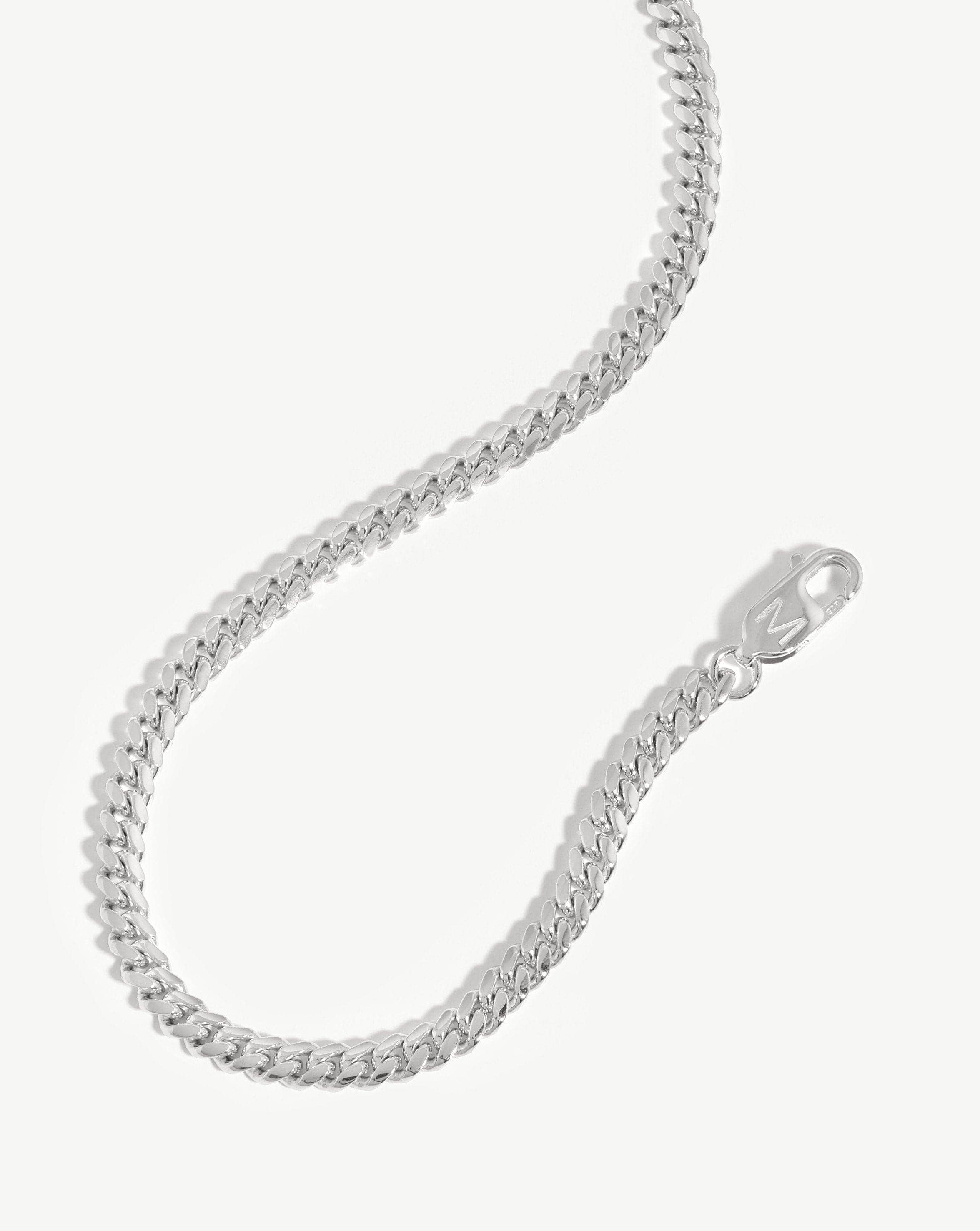 Mens Round Curb Chain Necklace - Image 6