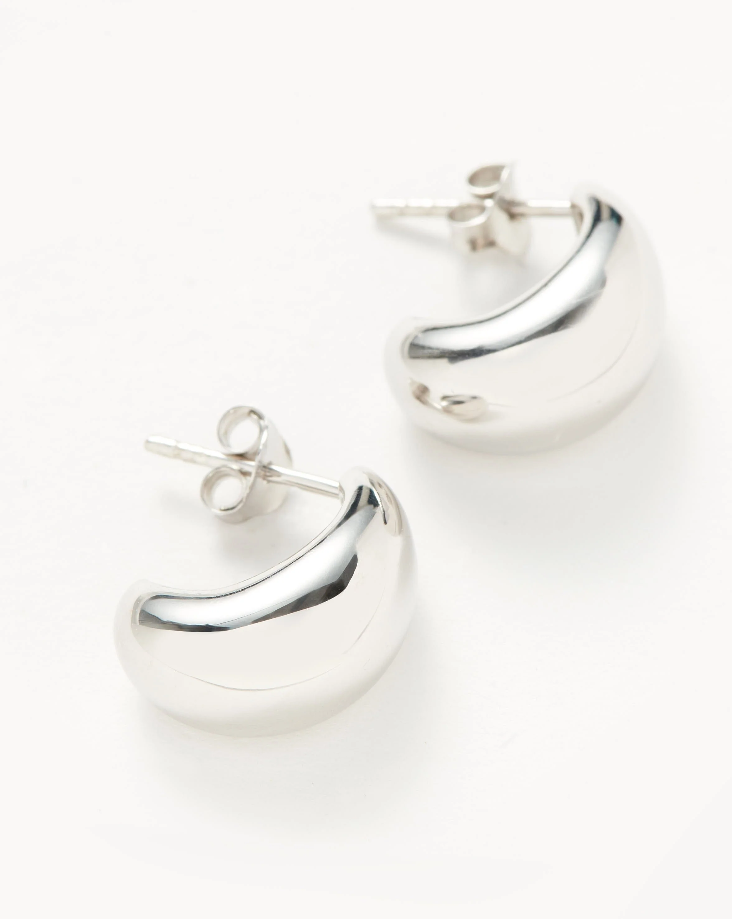 Savi Dome Mini Hoop Earrings - Image 4