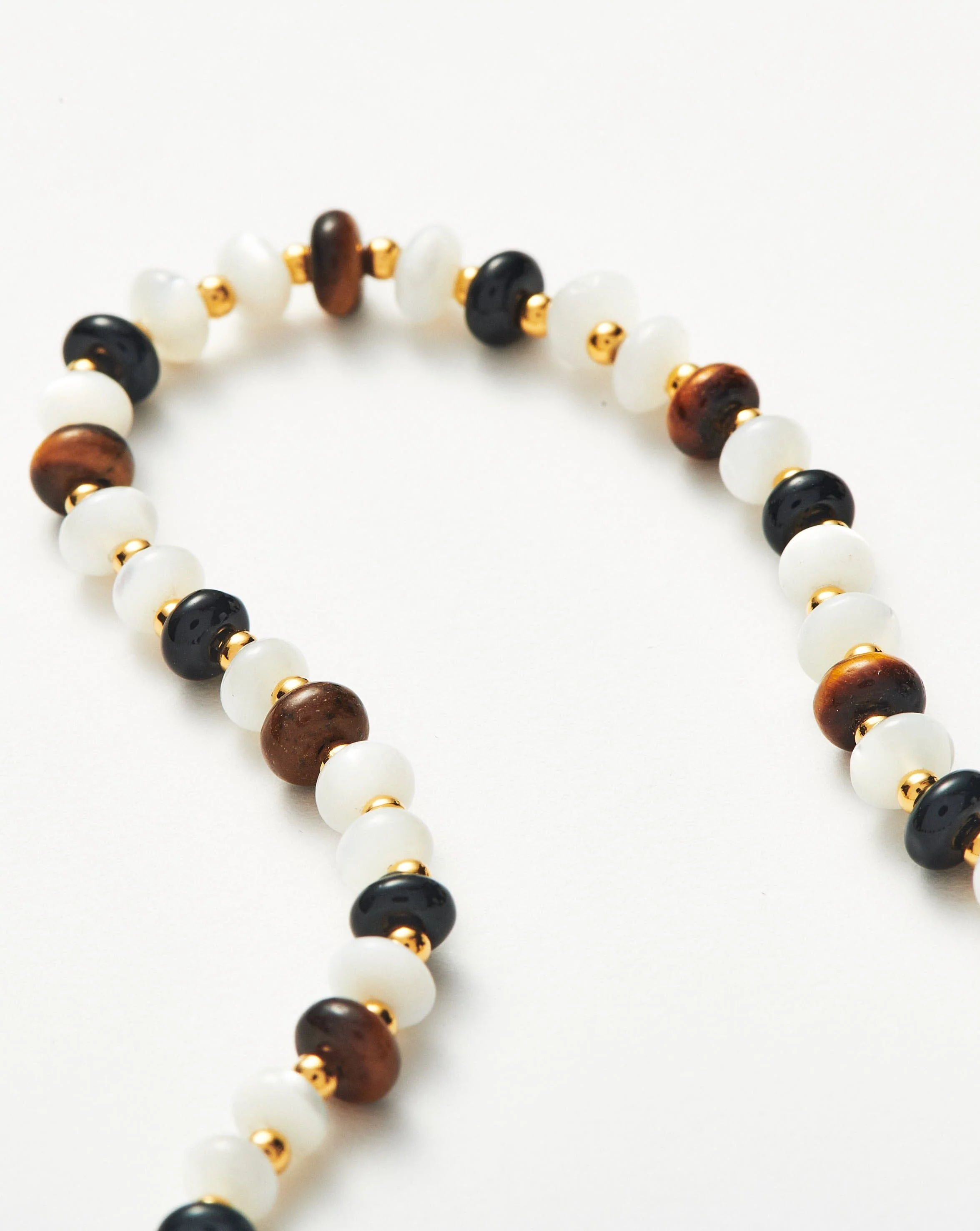 Savi Pearl & Gemstone Beaded Necklace | 18k Gold Plated/Multi - Image 4
