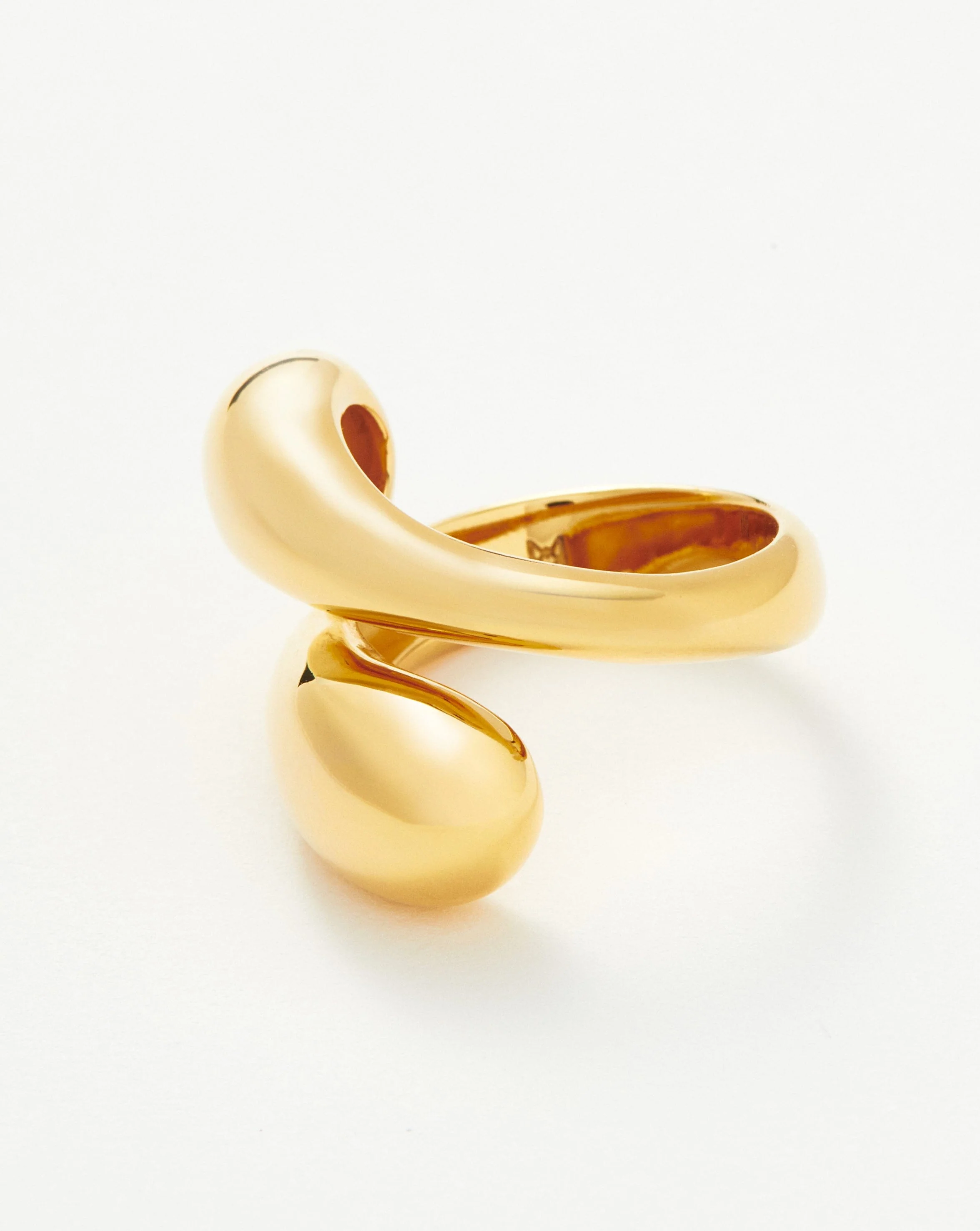 Savi Sculptural Crossover Ring | 18k Gold Vermeil - Image 4