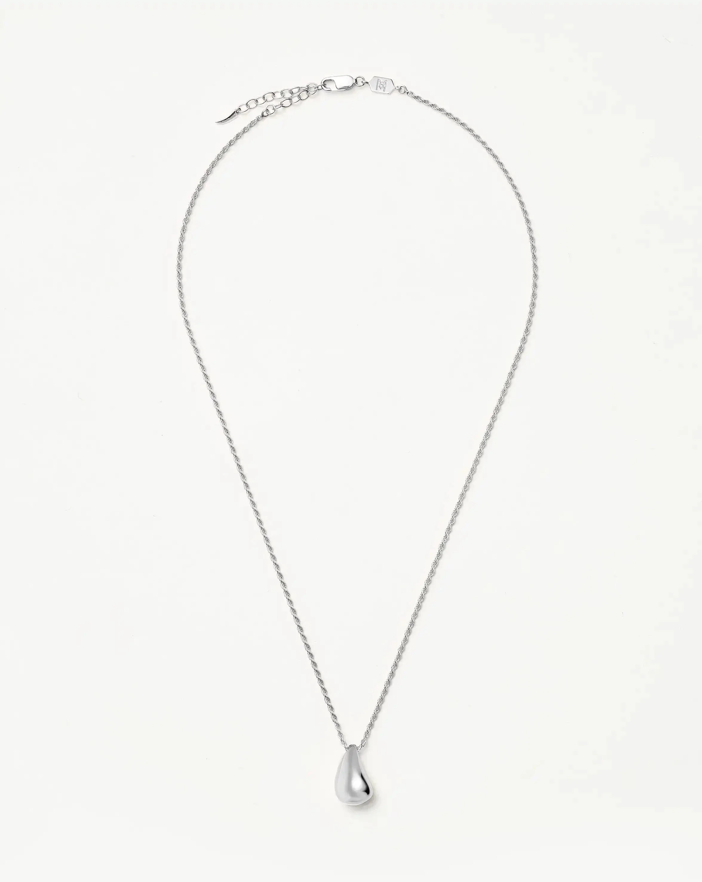 Savi Sculptural Droplet Pendant Necklace | Sterling Silver - Image 5